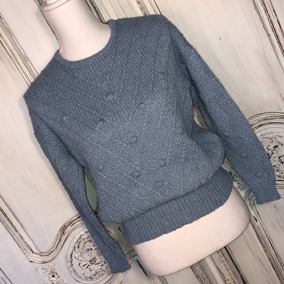 Elodie Girl Crew Neck Drop Shoulder Long Sleeve Popover Sweater Size Large - Picture 2 of 12